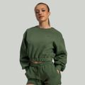 Dámska mikina Lunar Cropped Cedar Green - STRIX, veľkosť XS, veľkosť oblečenia XS