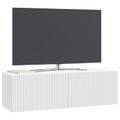 vidaXL Nástenná TV skrinka Biela 98 x 31 x 30 cm Kompozitné drevo