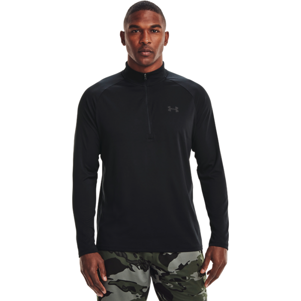 Pánske Tričko Tech 2.0 1/2 Zip Black - Under Armour, veľkosť XL, veľkosť oblečenia XL