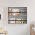 vidaXL Regál na časopisy Sivý Sonoma 80 x 12 x 70 cm Kompozitné drevo