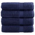 vidaXL Prémiové utierky na ruky SOLUND 4 ks námornícka modrá 50x100 cm 600 g/m²