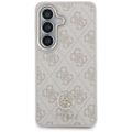 Puzdro Guess 4G Big Rhinestone Triangle Strap MagSafe pre Samsung Galaxy S26 ružová