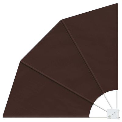 vidaXL Záclona na balkónové súkromie 160 x 160 cm Polyester Hnedá