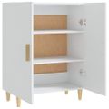 vidaXL Komoda biela 70x34x90 cm spracované drevo