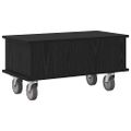 vidaXL TV stolík 68,5 x 35 x 35 cm Čierny dub Kompozitné drevo