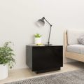 vidaXL Nočný stolík, čierny 100x35x40 cm, kompozitné drevo