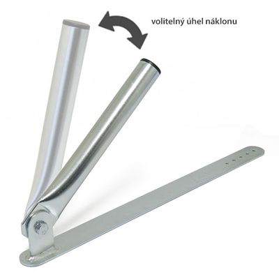 Držák antény pod strešnú dlaždicu s náklonom, 30cm, zink Galva