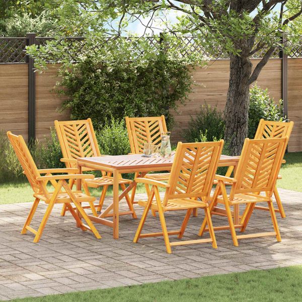 vidaXL Záhradná stolička 6 pcs Hnedá 57 x 72 x 109 cm