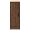 vidaXL Garážová skriňa hnedý dub 30x51x85 cm masívna borovica