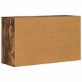 vidaXL Servírovacia skriňa ELST Dymová dub 100 x 35 x 59 cm