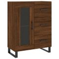 vidaXL Vysoká skrinka hnedý dub 69,5x34x180 cm spracované drevo