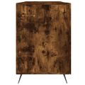 vidaXL Stôl dymový dub 140x50x75 cm kompozitné drevo