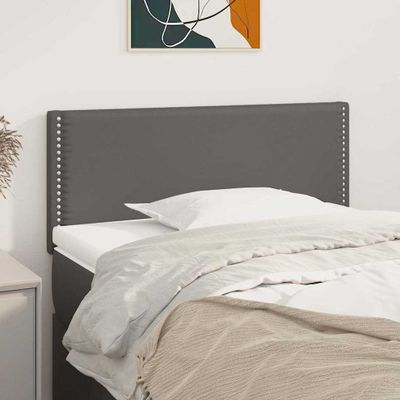 VidaXL Čelo postele sivé 100x5x78/88 cm umelá koža
