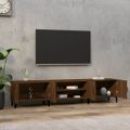 vidaXL TV skrinka hnedý dub 180x31,5x40 cm kompozitné drevo