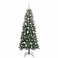 vidaXL Umelý vianočný stromček Zelená 150 cm PVC, plast a oceľ