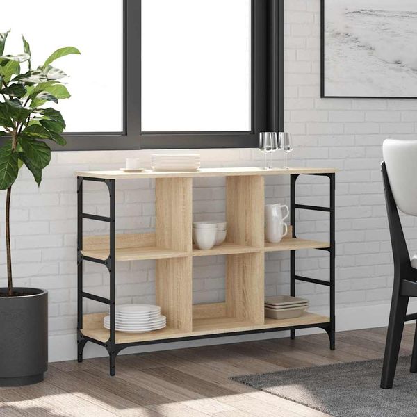vidaXL Komoda, dub sonoma, 102x32x73,5 cm, imitácia dreva