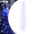 vidaXL Svetlo na vianočný stromček 320 LED modré 375 cm