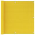 vidaXL Balkónová markíza žltá 90x600 cm HDPE
