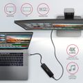 AXAGON HMC-6H4A, USB 3.2 Gen 1 hub, porty 4x USB-A, HDMI 4k/30Hz, PD 100W, kábel USB-C 20cm Dokovacia stanica, USB typ C, kompatibilný s Thunderbolt 3, 1x HDMI, 4x USB 3.0, 1x USB typ C, Power Delivery 100W