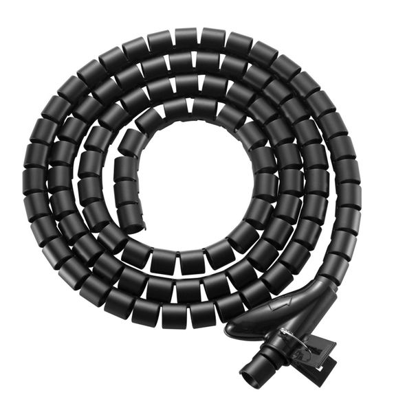 EVOLVEO CableHold, organizér káblov, 2,5 m x 2 cm, samosvorný, čierny