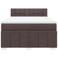 vidaXL Boxspring posteľ s matracom tmavohnedá 160x200 cm látka