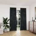 vidaXL Zatemňovacie závesy 2 ks s háčikmi, zamat, antracit 140x225 cm