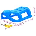 vidaXL Sánky modré 80x39,5x25,5 cm polypropylén