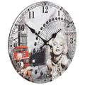 vidaXL Vintage nástenné hodiny Marilyn Monroe 30 cm