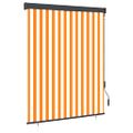 vidaXL Vonkajšia zatemňovacia roleta 140x250 cm biela a oranžová