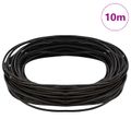 vidaXL Kožená šnúrka 1 Tmavohnedá Ø1,5 mm x 10 m Koža