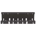 vidaXL Úložný box na káble pod stôl 2 ks Čierna 43 x 9 x 11 cm Oceľ