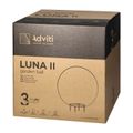 Vonkajšia lampa guľa LUNA II Adviti AD-OP-6586WE27ZM E27, max. 18 W, IP65, pr. 280, biela Venkovní lampa koule LUNA II Adviti AD-OP-6586WE27ZM E27, max. 18 W, IP65, pr. 280, bílá