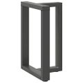 vidaXL Nohy k jedálenskému stolu v tvare T, 2 ks, antracitové, 60x35x(72-73) cm, oceľ