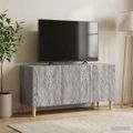 vidaXL TV skrinka 99 x 34,5 x 50 cm Sivý Sonoma Kompozitné drevo