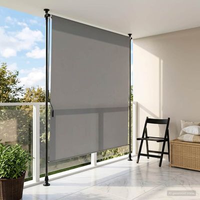 vidaXL Vonkajšia roleta Svetlosivá 150 x 270 cm