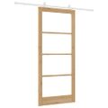 vidaXL Posuvné dvere ORKDAL 93 x 211 cm Prírodná