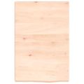 vidaXL Nástenná polica 40x60x(2-4) cm neošetrený dubový masív