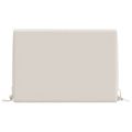 vidaXL Podložka na operadlo SOEST 100% polyester Biela 60 x 20 x 40 cm
