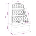 vidaXL Treláž pre rastliny Antracitová 58 x 29 x 78 cm PP