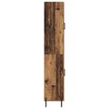 vidaXL Highboard Staré drevo 69,5 x 34 x 180 cm Kompozitné drevo