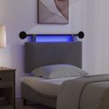 vidaXL Závesné čelo postele Tmavosivá Kordúrová tkanina
