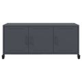 vidaXL TV skrinka antracit 100,5x39x43,5 cm oceľ
