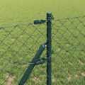 vidaXL Oceľový plot na upevnenie 25 x 0,6 m PVC potiahnutá oceľ Zelená