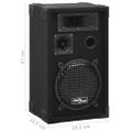vidaXL Profesionálne pasívne hifi reproduktory 2 ks 800 W čierne