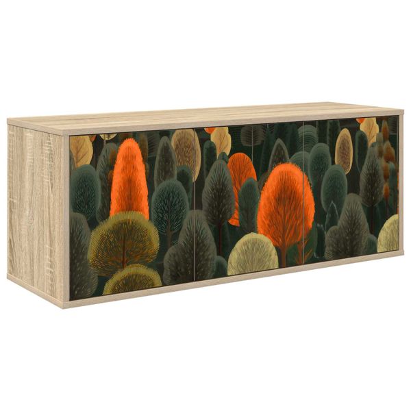 vidaXL Nástenný TV kabinet ZAANDAM 102 x 33 x 40 cm Dub sonoma