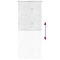 vidaXL Sprchová roleta, 80x240 cm, vzor slov