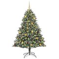 vidaXL Umelý vianočný stromček Zelená 180 cm PVC, plast a oceľ