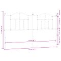 vidaXL Kovové náhradné čelo postele biele 160 cm