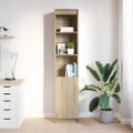 vidaXL Highboard Dub Sonoma 37,5x35x180 cm Konštruktérske drevo
