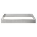 vidaXL Slimákové zábrany 12 ks 100 x 3,5 x 25 cm Nerezová oceľ